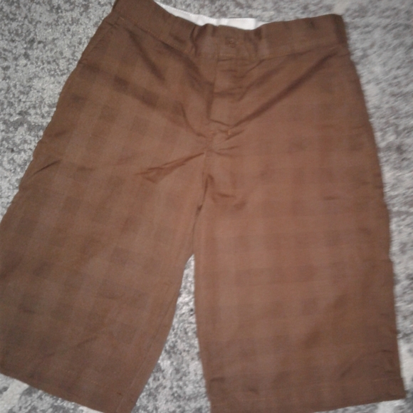 Dark brown Plaid Dickies shorts - Picture 2 of 4